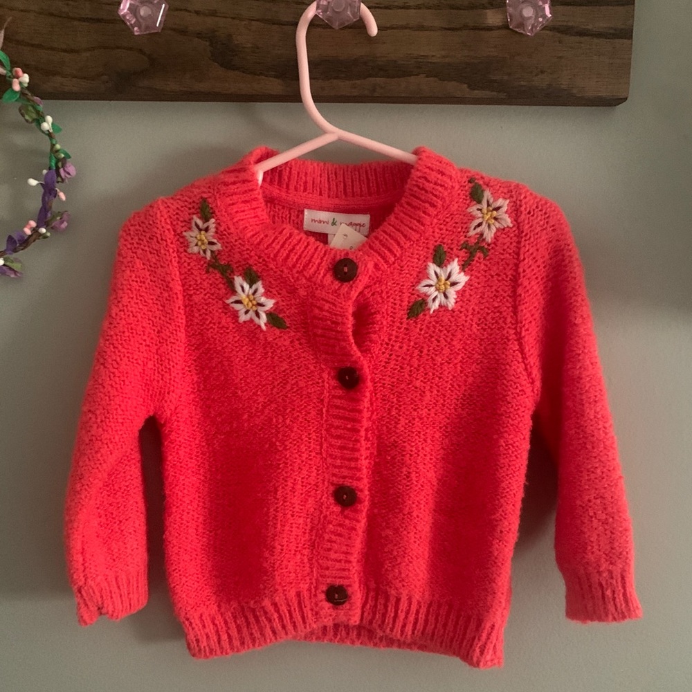 Mimi & Maggie Embroidered Cardigan